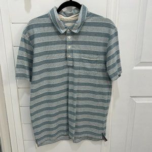 Men's Striped Billy Reid XL golf Polo shirt EUC